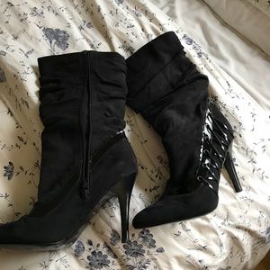Almost new dressy high heel boot